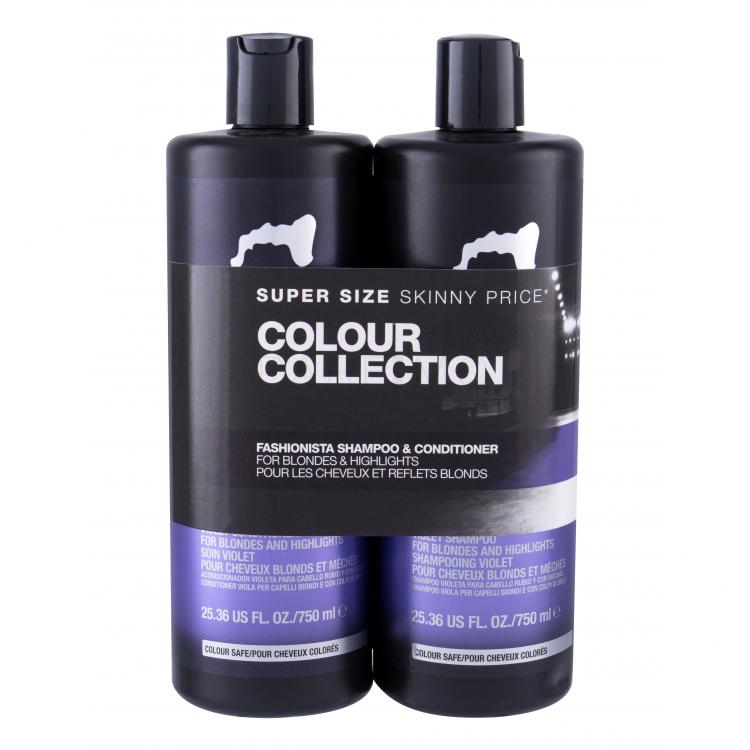 Tigi Catwalk Fashionista Violet Set cadou Sampon 750 ml + Balsam 750 ml