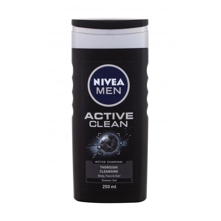 Nivea Men Active Clean Gel de duș pentru bărbați 250 ml