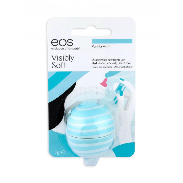EOS Visibly Soft Balsam de buze pentru femei 7 g Odstín Vanilla Mint