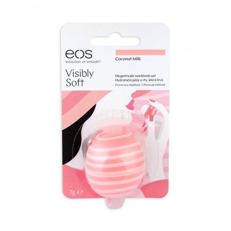 EOS Visibly Soft Balsam de buze pentru femei 7 g Nuanţă Coconut Milk