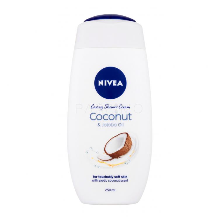 Nivea Coconut &amp; Jojoba Oil Cremă de duș pentru femei 250 ml