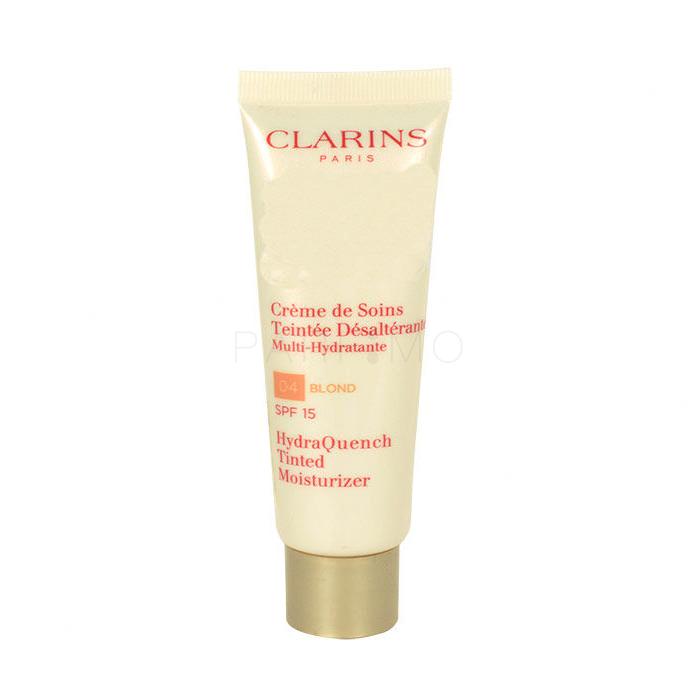 Clarins HydraQuench Tinted Moisturizer SPF15 Cremă de zi pentru femei 50 ml Nuanţă 01 Sand tester