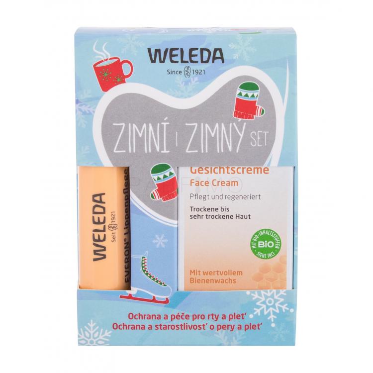 Weleda Coldcream Set cadou Cremă Coldcream 30 ml + Balsam de buze Everon 4,9 g