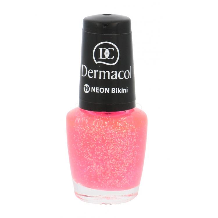 Dermacol Neon Lac de unghii pentru femei 5 ml Nuanţă 19 Bikini