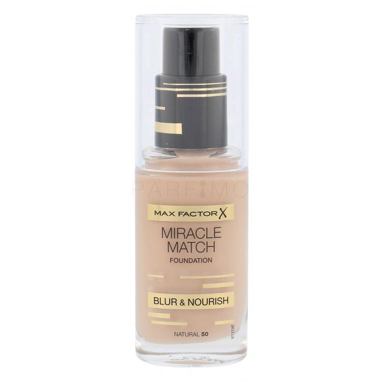 Max Factor Miracle Match Fond de ten pentru femei 30 ml Nuanţă 50 Natural