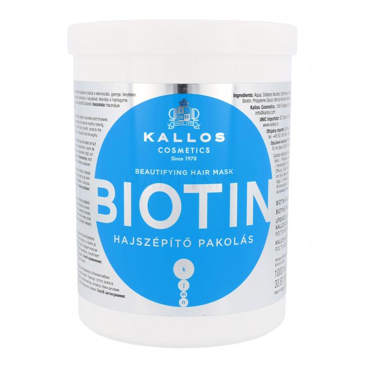 Kallos Cosmetics Biotin Mască de păr pentru femei 1000 ml