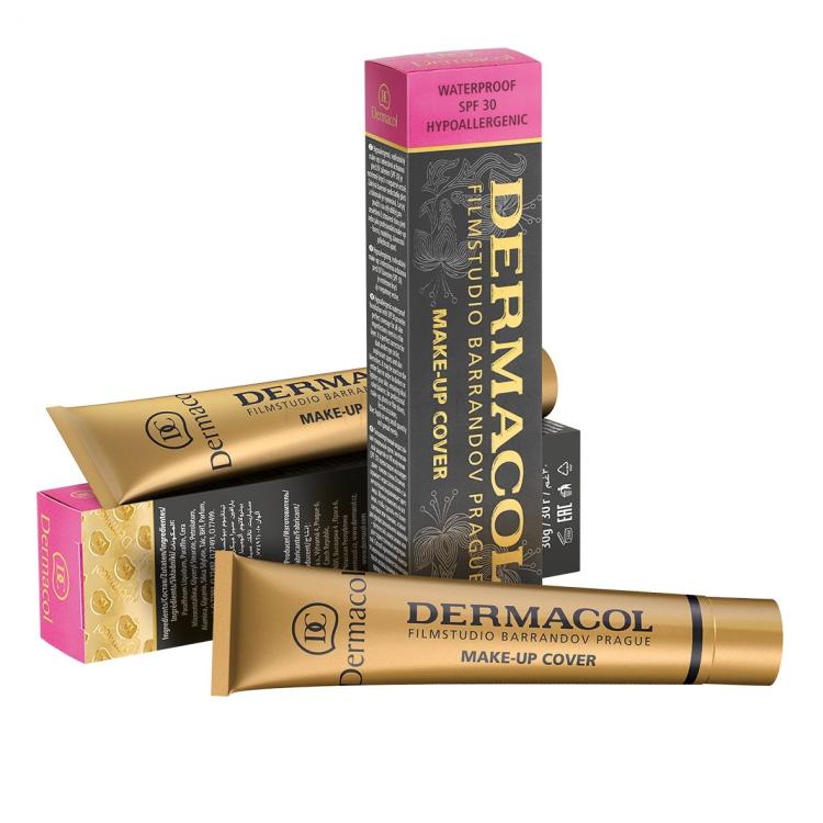 Dermacol Make-Up Cover SPF30 Fond de ten pentru femei 30 g Nuanţă 215 Cutie cu defect