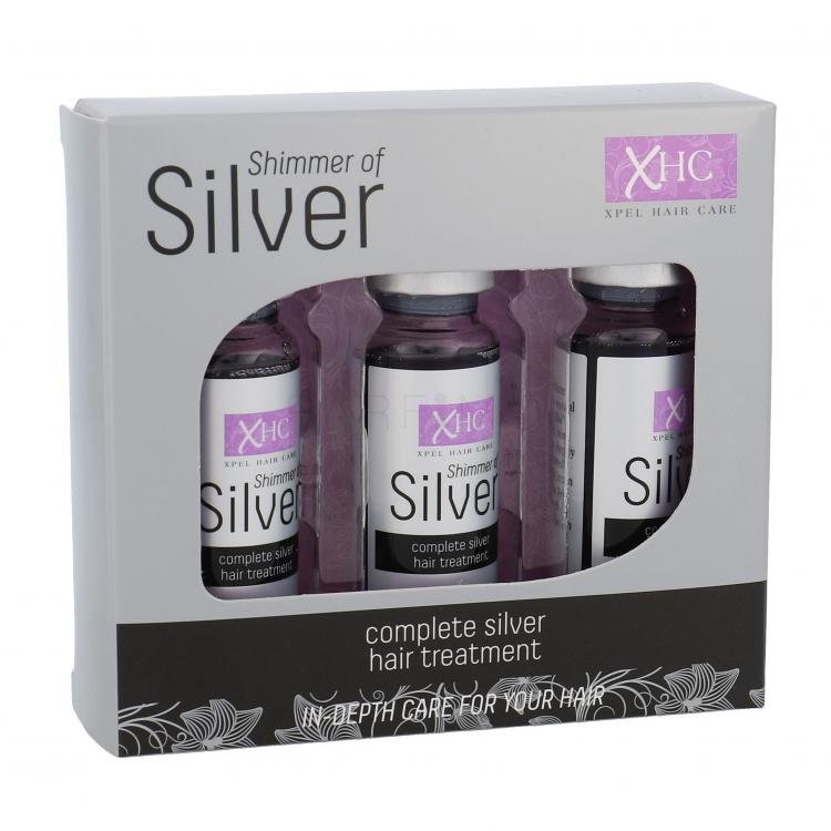 Xpel Shimmer Of Silver 3x 12 ml Tratament de păr pentru femei 36 ml