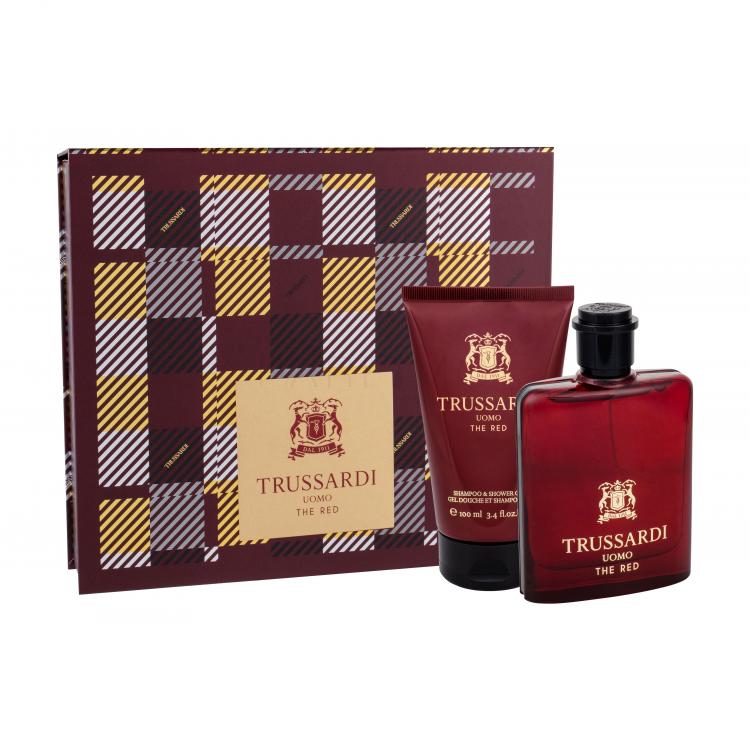 Trussardi Uomo The Red Set cadou EDT 50 ml + Gel de dus 100 ml