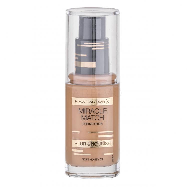 Max Factor Miracle Match Fond de ten pentru femei 30 ml Nuanţă 77 Soft Honey