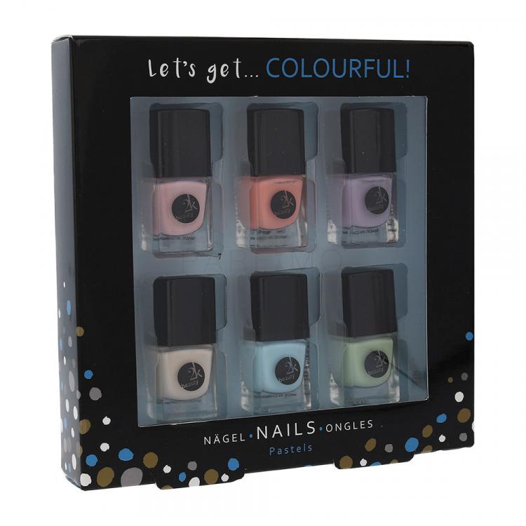 2K Let´s Get Colourful! Pastels Set cadou Lac de unghii 6x 5 ml