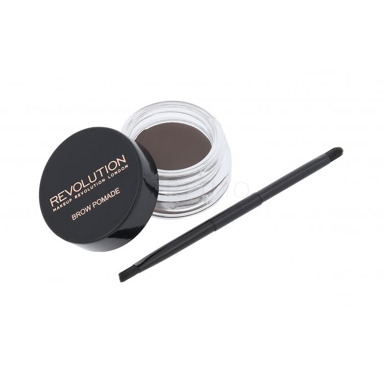 Makeup Revolution London Brow Pomade Gel și ceară pentru femei 2,5 g Nuanţă Ash Brown