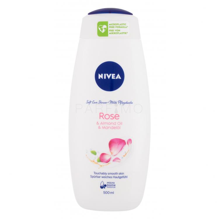 Nivea Rose &amp; Almond Oil Gel de duș pentru femei 500 ml