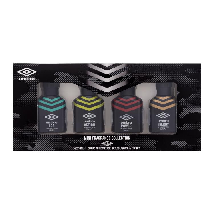 UMBRO Mini Fragrance Collection Set cadou apa de toaleta Ice 30 ml + apa de toaleta Energy 30 ml + apa de toaleta Power 30 ml + apa de toaleta Action 30 ml