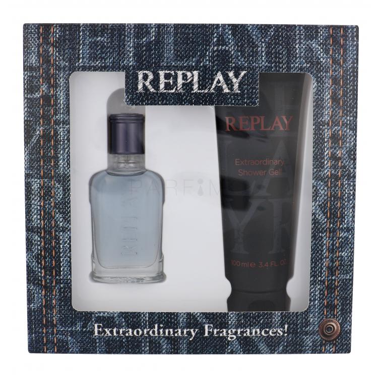 Replay Jeans Spirit! For Him Set cadou EDT 30 ml + Gel de dus 100 ml