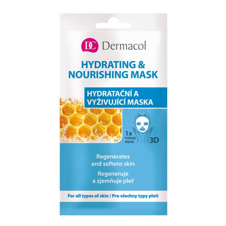 Dermacol Hydrating &amp; Nourishing Mask Mască de față pentru femei 15 ml
