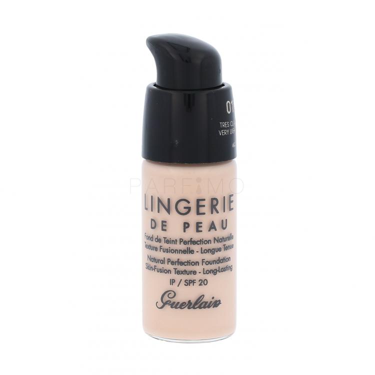 Guerlain Lingerie De Peau SPF20 Fond de ten pentru femei 15 ml Nuanţă 01C Very Light Cool tester