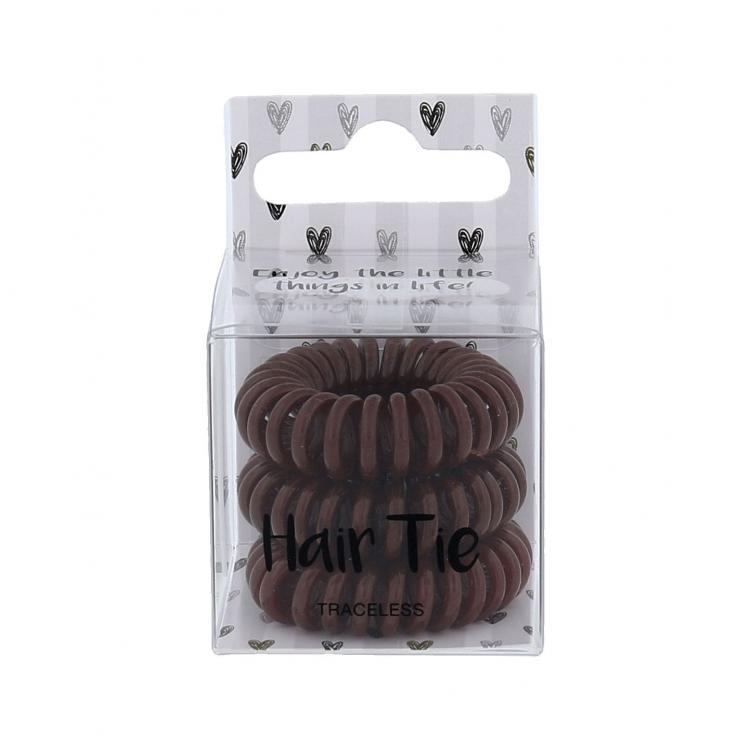 2K Hair Tie Elastice de păr pentru femei 3 buc Nuanţă Brown