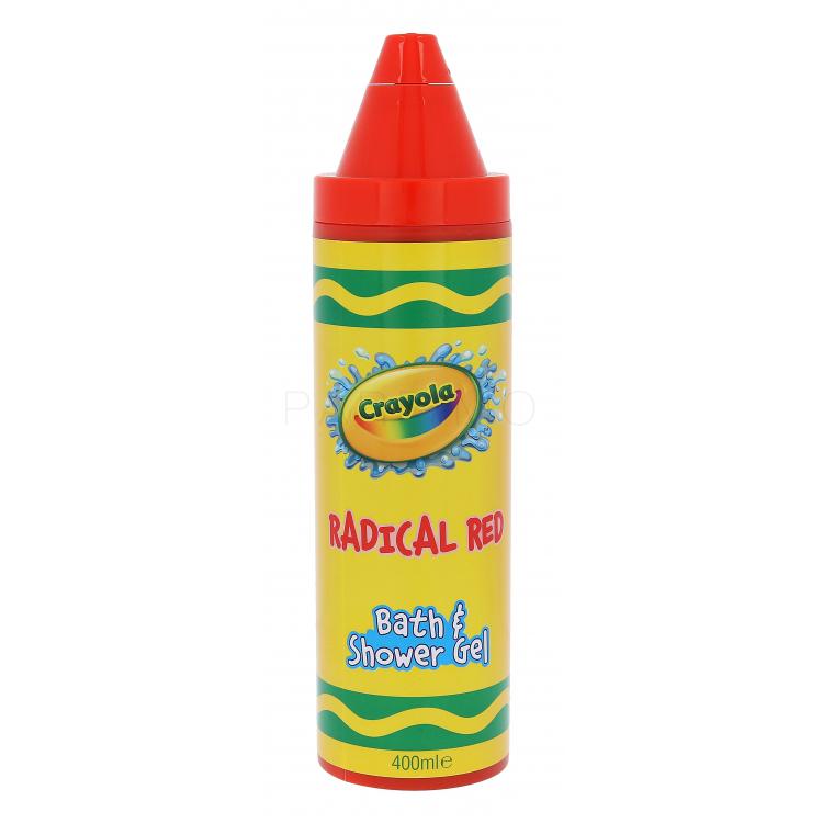 Crayola Bath &amp; Shower Gel Gel de duș pentru copii 400 ml Nuanţă Radical Red