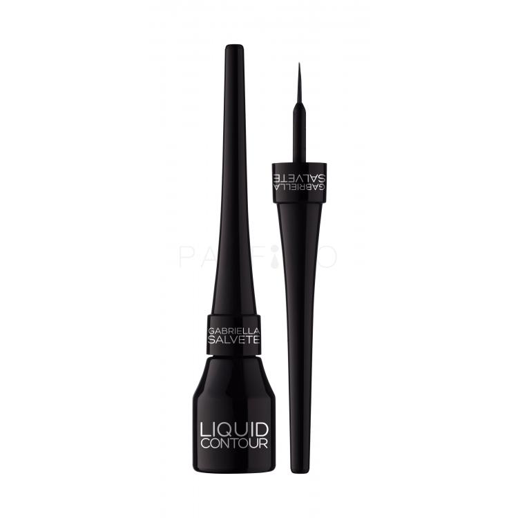 Gabriella Salvete Liquid Contour Tuș de ochi pentru femei 4 ml Nuanţă 09 Black