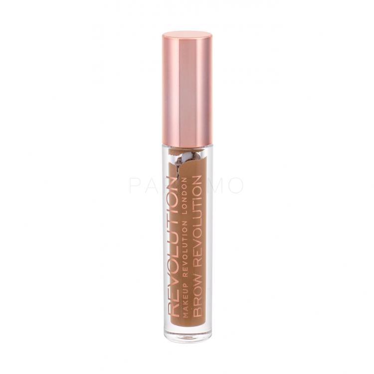 Makeup Revolution London Brow Revolution Gel și ceară pentru femei 3,8 g Nuanţă Auburn