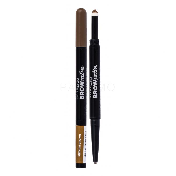 Maybelline Brow Satin Creion pentru femei 0,71 g Nuanţă Medium Brown