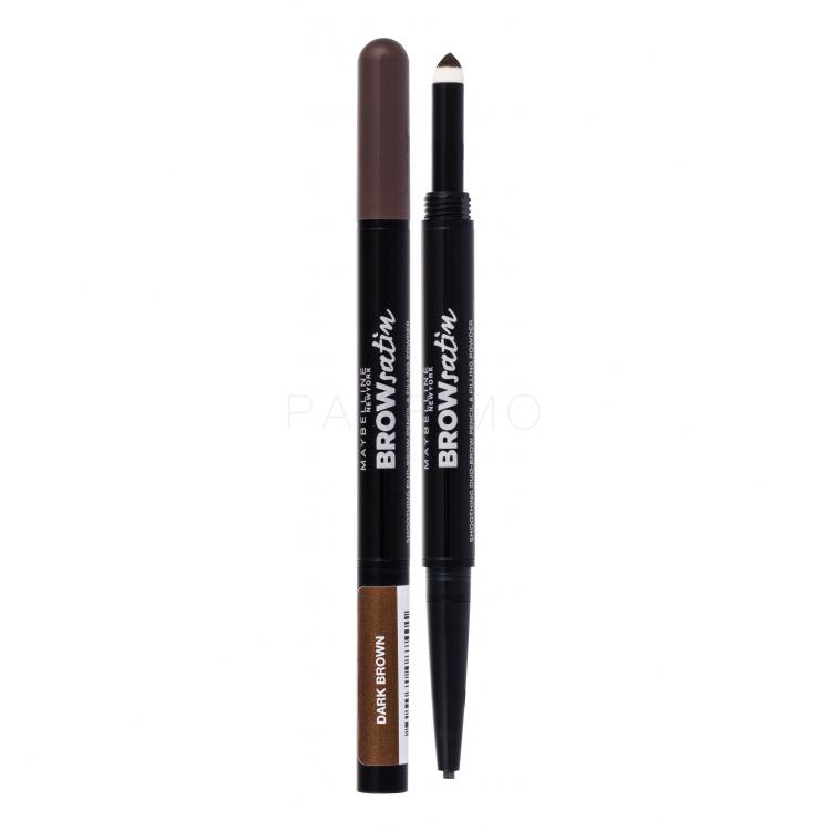 Maybelline Brow Satin Creion pentru femei 0,71 g Nuanţă Dark Brown