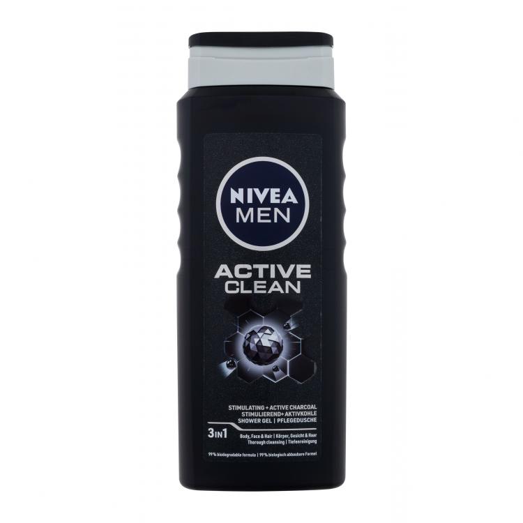 Nivea Men Active Clean Gel de duș pentru bărbați 500 ml