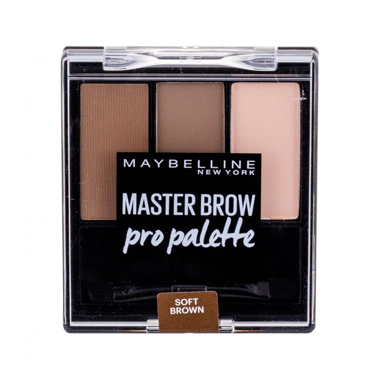 Maybelline Master Brow Pro Palette Truse de contur pentru femei 6 g Nuanţă Soft Brown