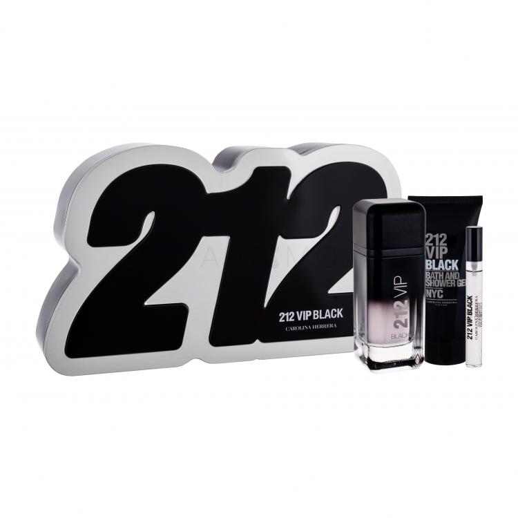 Carolina Herrera 212 VIP Men Black Set cadou apă de parfum 100 ml + gel de dus 100 ml + apă de parfum 10 ml