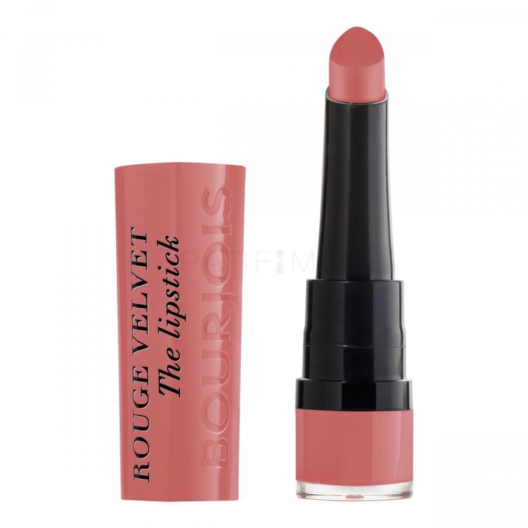 BOURJOIS Paris Rouge Velvet The Lipstick Ruj de buze pentru femei 2,4 g Nuanţă 02 Flaming´rose