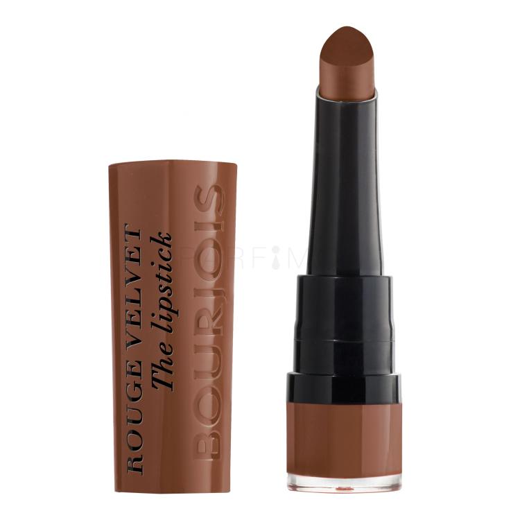 BOURJOIS Paris Rouge Velvet The Lipstick Ruj de buze pentru femei 2,4 g Nuanţă 14 Brownette