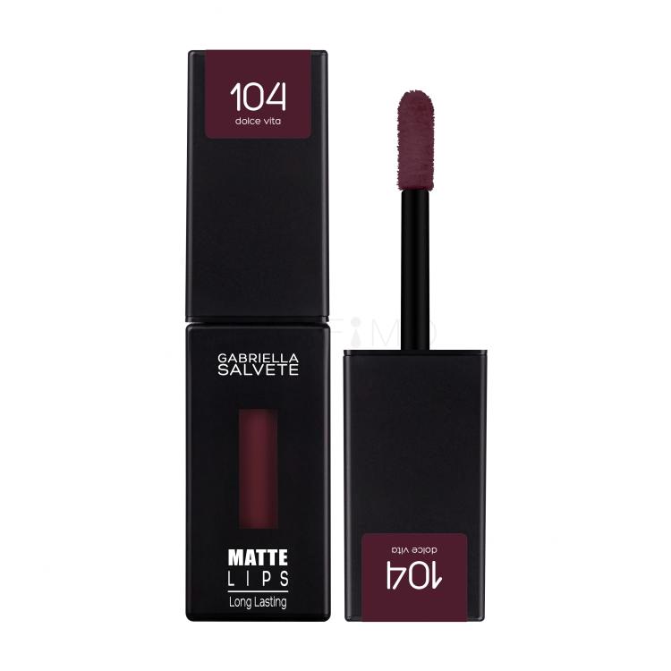 Gabriella Salvete Matte Lips Ruj de buze pentru femei 4,5 ml Nuanţă 104 Dolce Vita