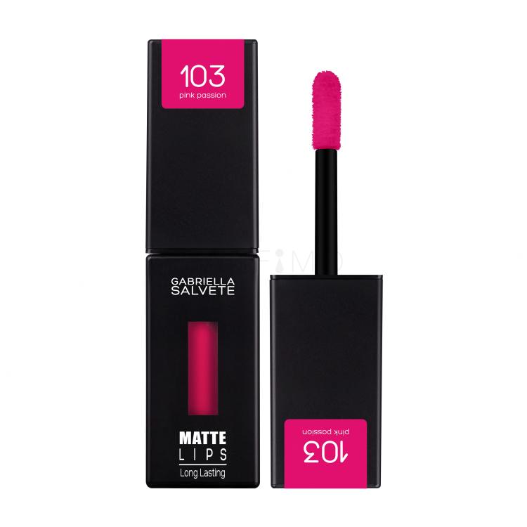 Gabriella Salvete Matte Lips Ruj de buze pentru femei 4,5 ml Nuanţă 103 Pink Passion