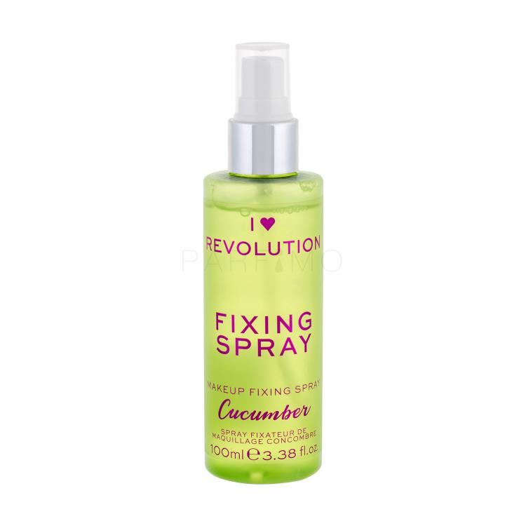 Makeup Revolution London I Heart Revolution Fixing Spray Cucumber Spray fixator pentru femei 100 ml