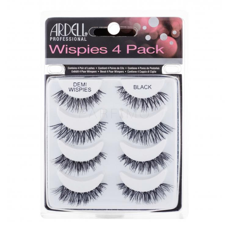 Ardell Wispies Demi Wispies Gene false pentru femei 4 buc Nuanţă Black