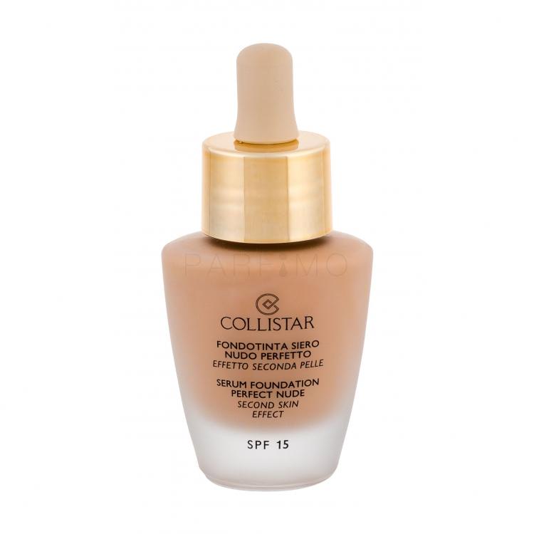 Collistar Serum Foundation Perfect Nude SPF15 Fond de ten pentru femei 30 ml Nuanţă 4 Sand