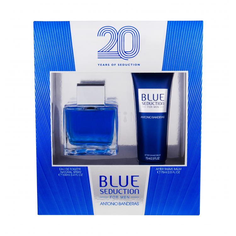 Banderas Blue Seduction Set cadou EDT 100 ml + Balsam dupa barbierit 75 ml