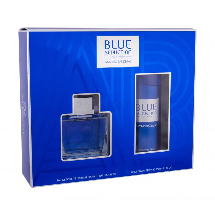 Banderas Blue Seduction Set cadou EDT 100 ml + Deodorant  150 ml