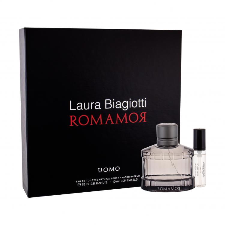 Laura Biagiotti Romamor Uomo Set cadou EDT 75 ml + EDT 10 ml