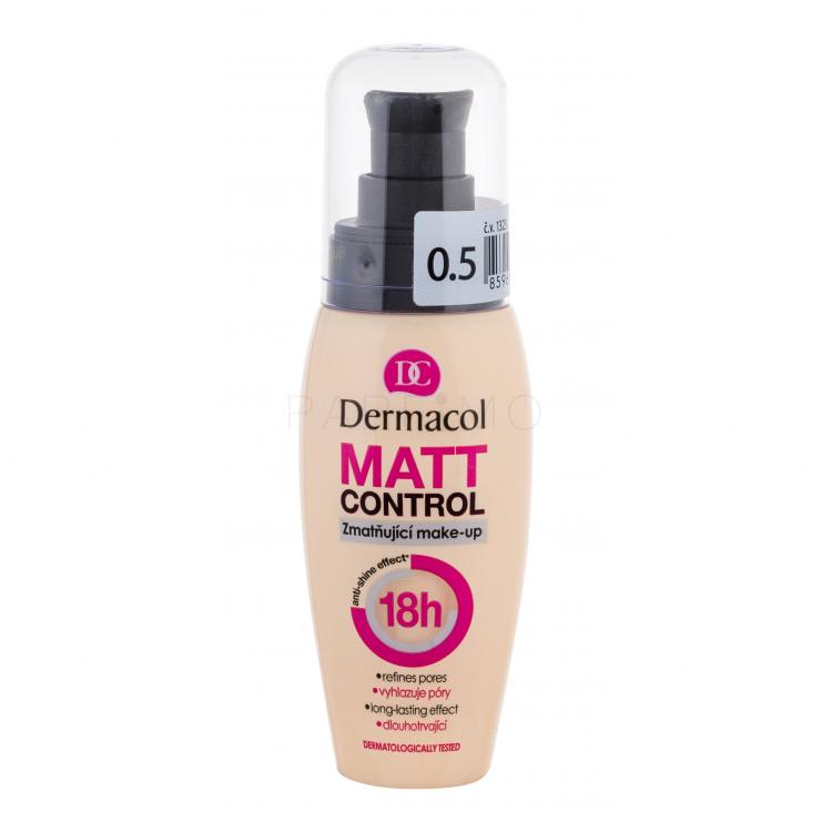 Dermacol Matt Control Fond de ten pentru femei 30 ml Nuanţă 0.5