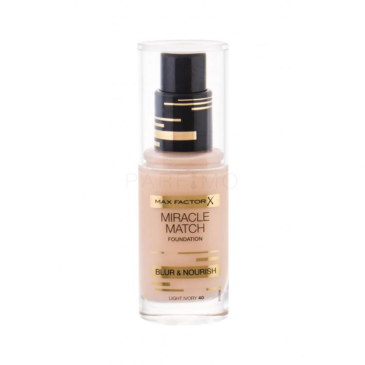 Max Factor Miracle Match Fond de ten pentru femei 30 ml Nuanţă 40 Light Ivory