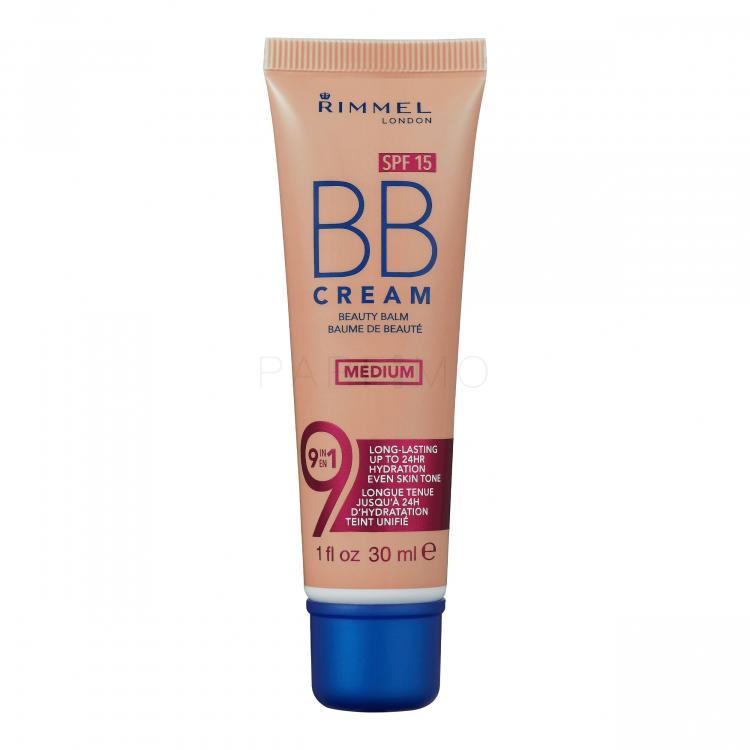 Rimmel London BB Cream 9in1 SPF15 Cremă BB pentru femei 30 ml Nuanţă Medium