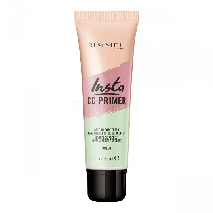 Rimmel London Insta CC Primer Bază de machiaj pentru femei 30 ml Nuanţă Green