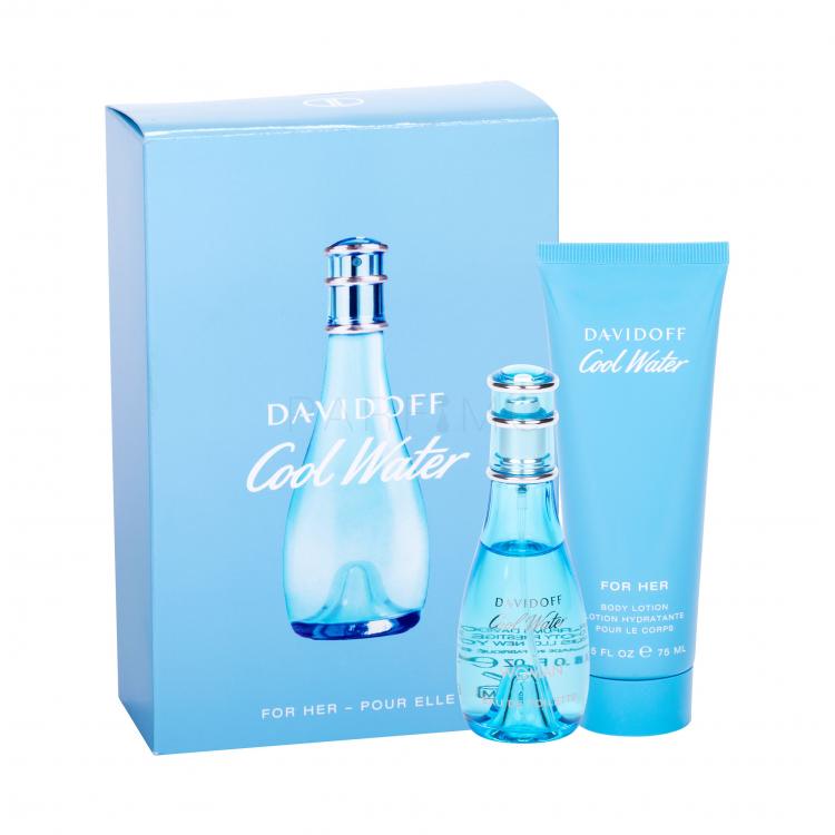 Davidoff Cool Water Set cadou Apa de toaleta 30 ml + Lapte de corp 75 ml