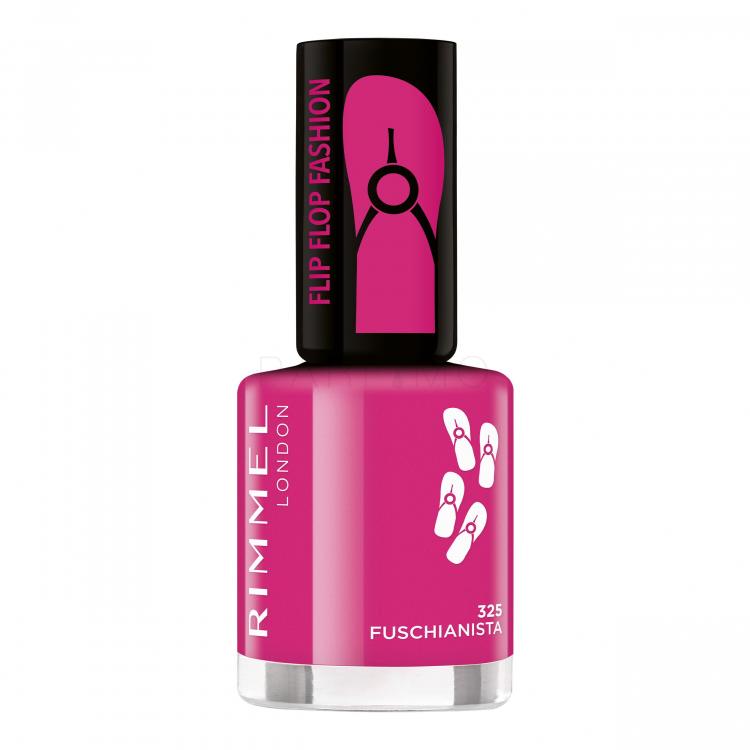 Rimmel London 60 Seconds Flip Flop Lac de unghii pentru femei 8 ml Nuanţă 325 Fuschianista